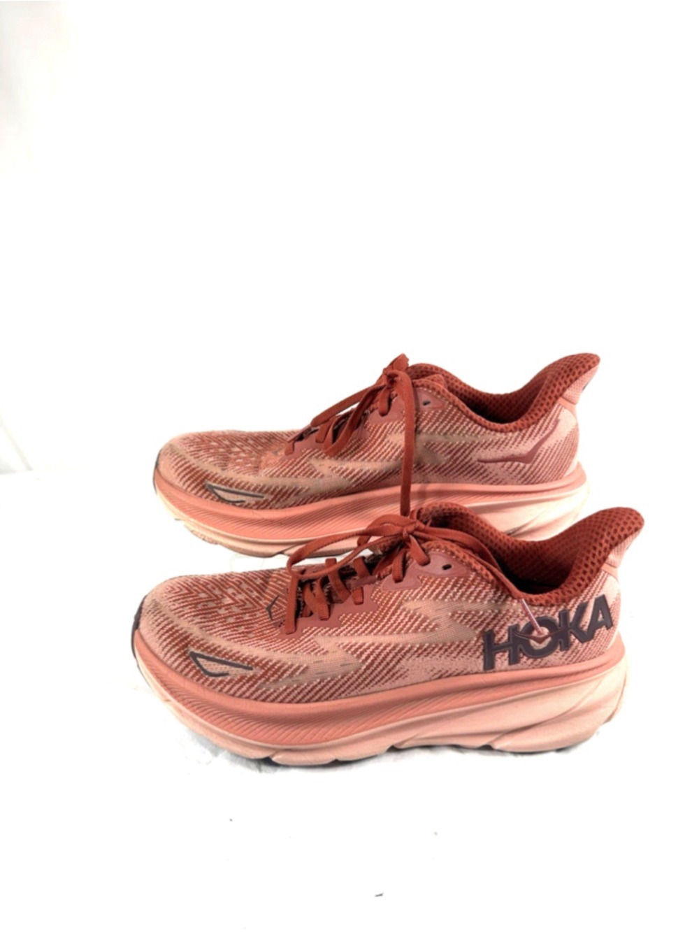 HOKA One One Clifton 9 Women’s Size 9B US Brick Red Running Shoes 1127896 RERT - Picture 3 of 16